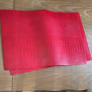 Metro Bold Red Crocodile Pattern Placemat